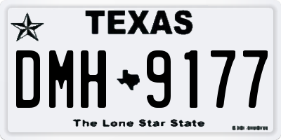 TX license plate DMH9177