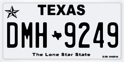 TX license plate DMH9249
