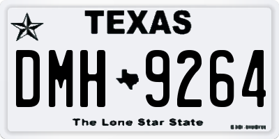TX license plate DMH9264