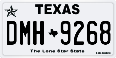 TX license plate DMH9268