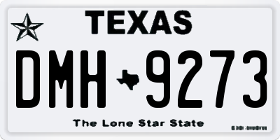 TX license plate DMH9273