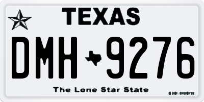 TX license plate DMH9276