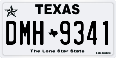TX license plate DMH9341