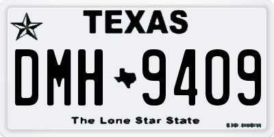 TX license plate DMH9409
