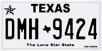 TX license plate DMH9424