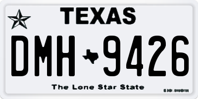 TX license plate DMH9426