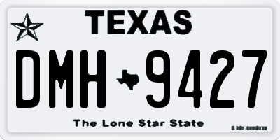 TX license plate DMH9427