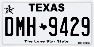 TX license plate DMH9429