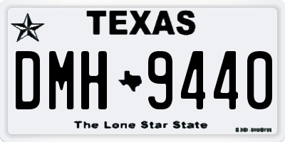 TX license plate DMH9440