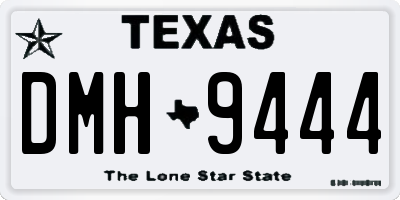 TX license plate DMH9444