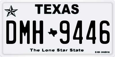 TX license plate DMH9446