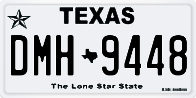 TX license plate DMH9448