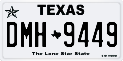 TX license plate DMH9449