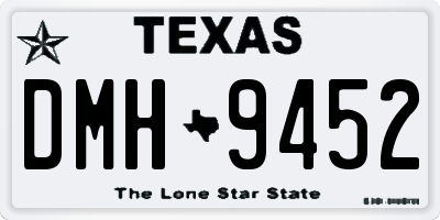TX license plate DMH9452