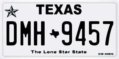 TX license plate DMH9457