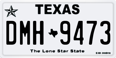 TX license plate DMH9473