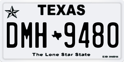 TX license plate DMH9480