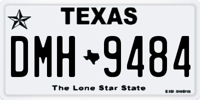 TX license plate DMH9484