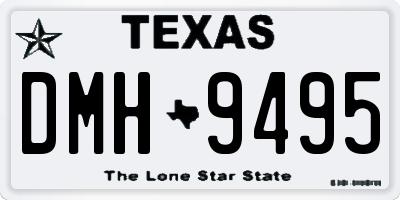 TX license plate DMH9495