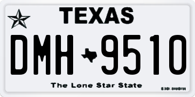 TX license plate DMH9510