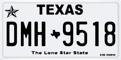 TX license plate DMH9518