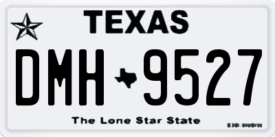 TX license plate DMH9527