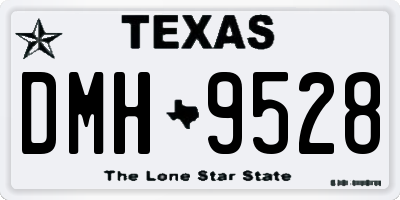 TX license plate DMH9528