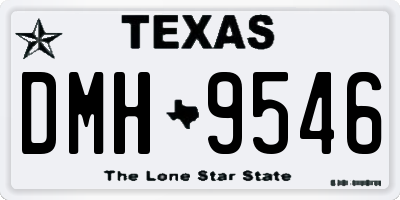 TX license plate DMH9546