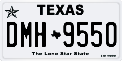TX license plate DMH9550