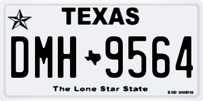 TX license plate DMH9564