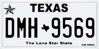 TX license plate DMH9569