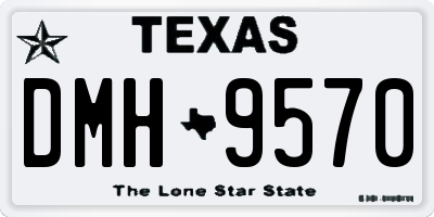 TX license plate DMH9570
