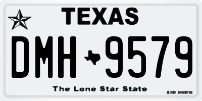 TX license plate DMH9579