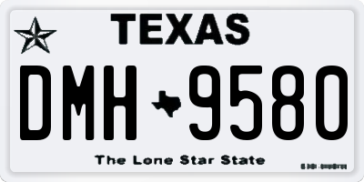TX license plate DMH9580