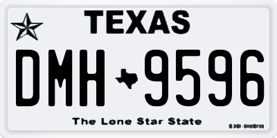 TX license plate DMH9596