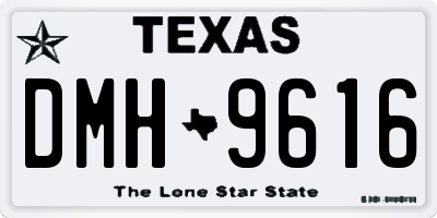 TX license plate DMH9616