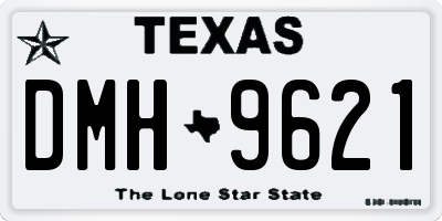 TX license plate DMH9621