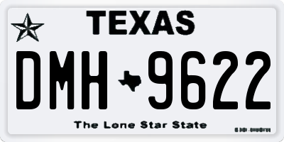 TX license plate DMH9622