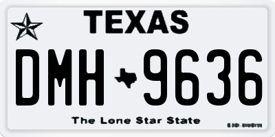 TX license plate DMH9636