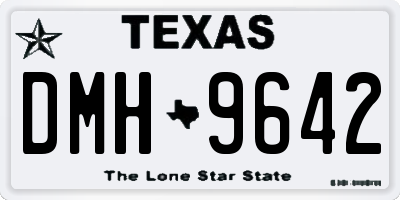 TX license plate DMH9642