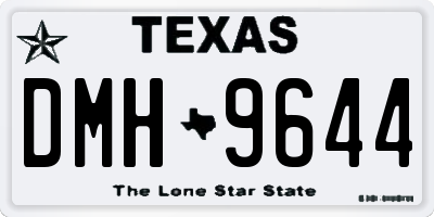 TX license plate DMH9644