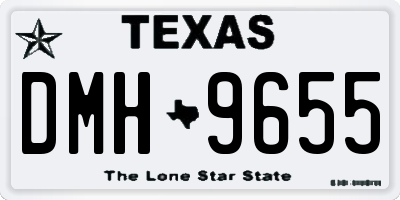 TX license plate DMH9655