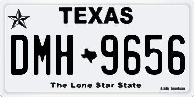 TX license plate DMH9656