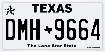 TX license plate DMH9664
