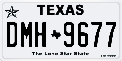 TX license plate DMH9677