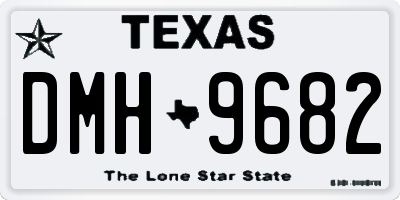 TX license plate DMH9682