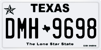 TX license plate DMH9698