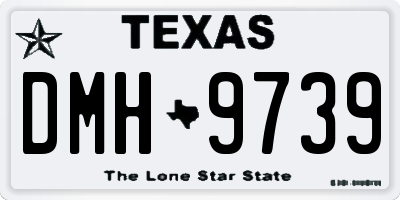 TX license plate DMH9739
