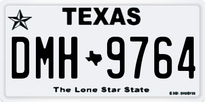 TX license plate DMH9764