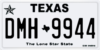 TX license plate DMH9944